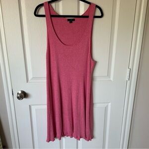 J.Crew pink ribbed scoopneck sweater dress